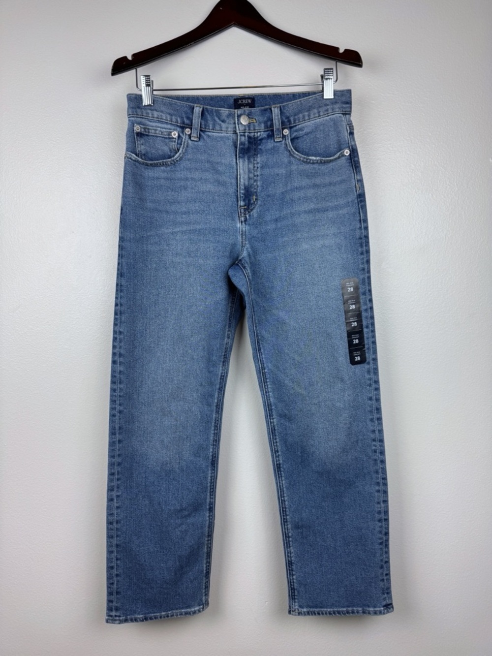 J. Crew Mid-Rise Straight Leg Jeans All Day Stretch Size 28 NWOT - Picture 3 of 9